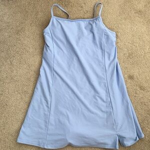 Light Blue Spaghetti Strap Dress Dress with built in shorts and bra